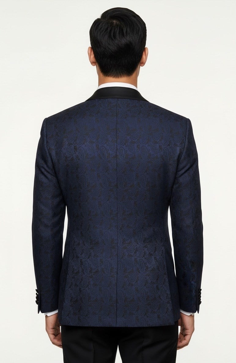 Karakaşlı Midnight Paisley Smokin Ceket
