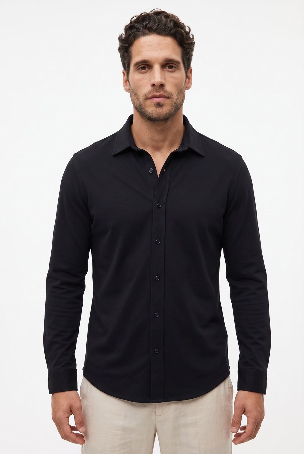Noir Essential Tencel Shirt