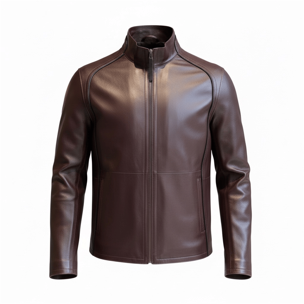 Rouge Noir Bordo Deri Ceket 