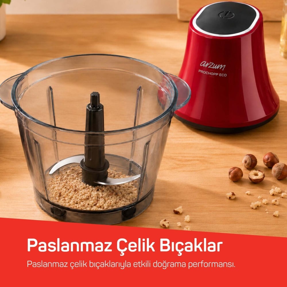 Arzum AR1035-0300 Kırmızı Prochopp Eco Doğrayıcı
