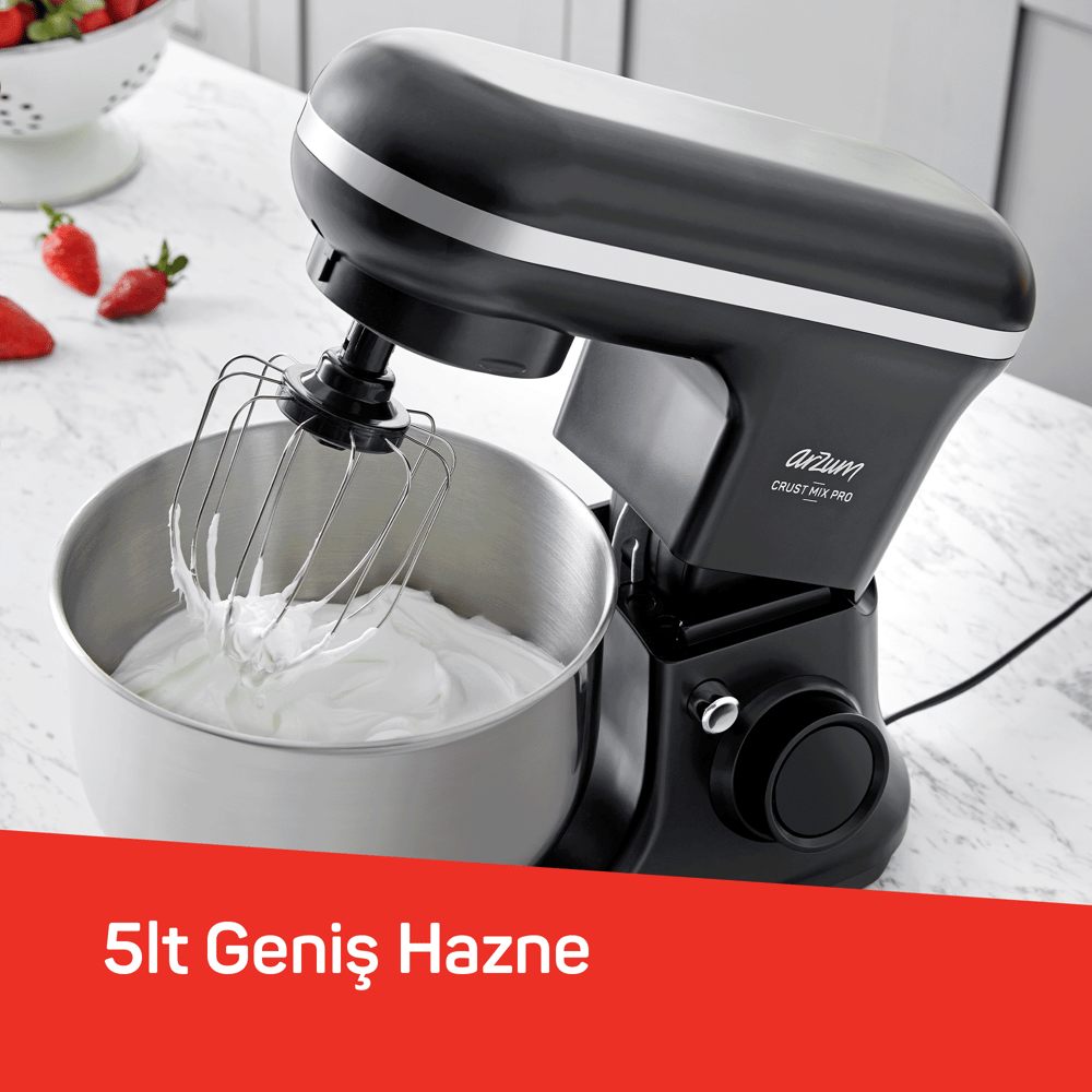 Arzum AR1186-0100 Siyah Crust Mix Pro 1500 Stand Mikser