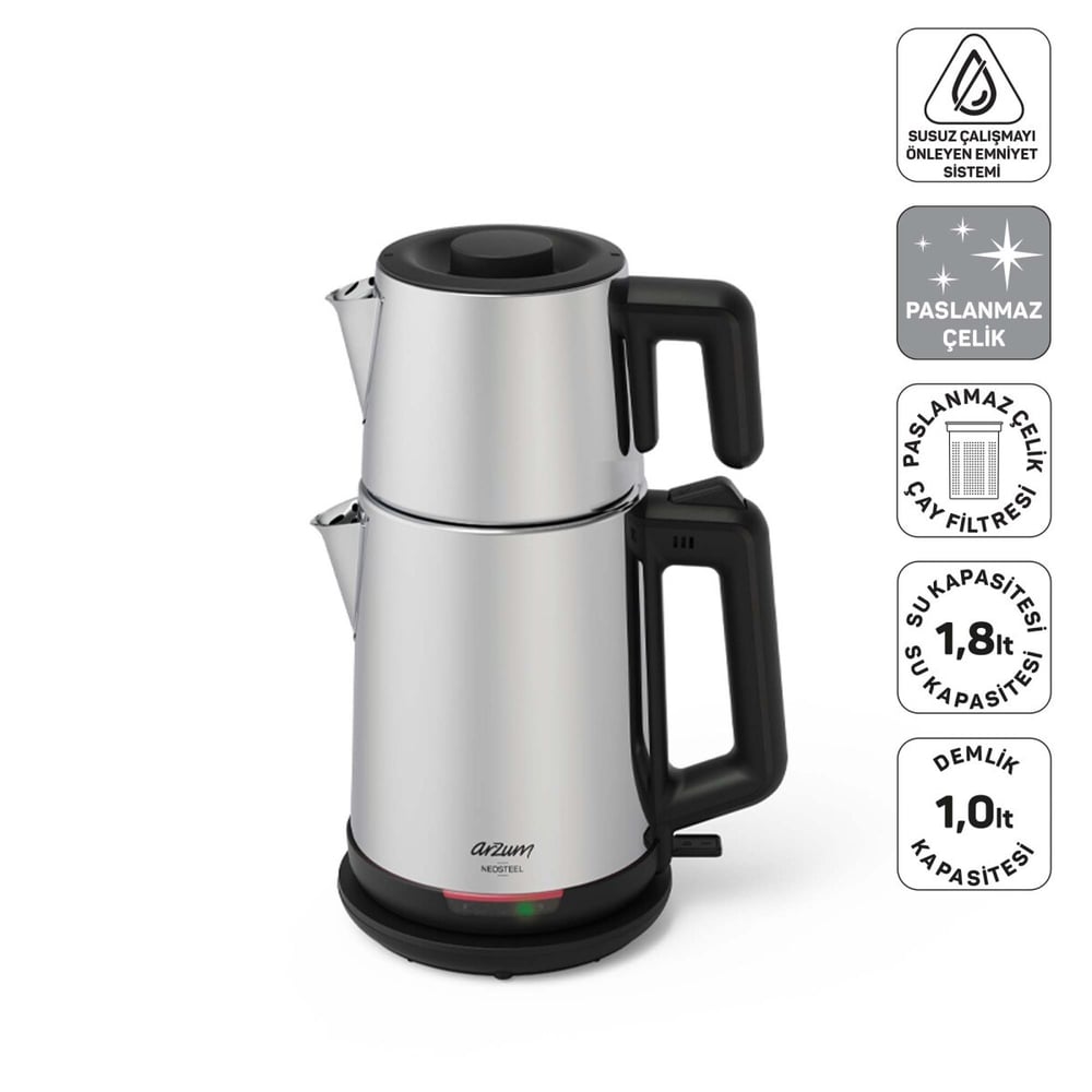 Arzum AR3158-0600 İnox Neosteel Çay Makinesi