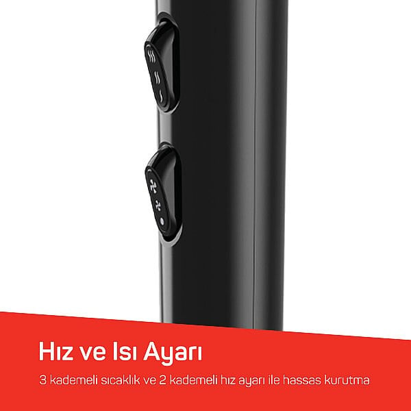Arzum AR5134-0100 Siyah Hairstar Neo Saç Kurutma Makinesi