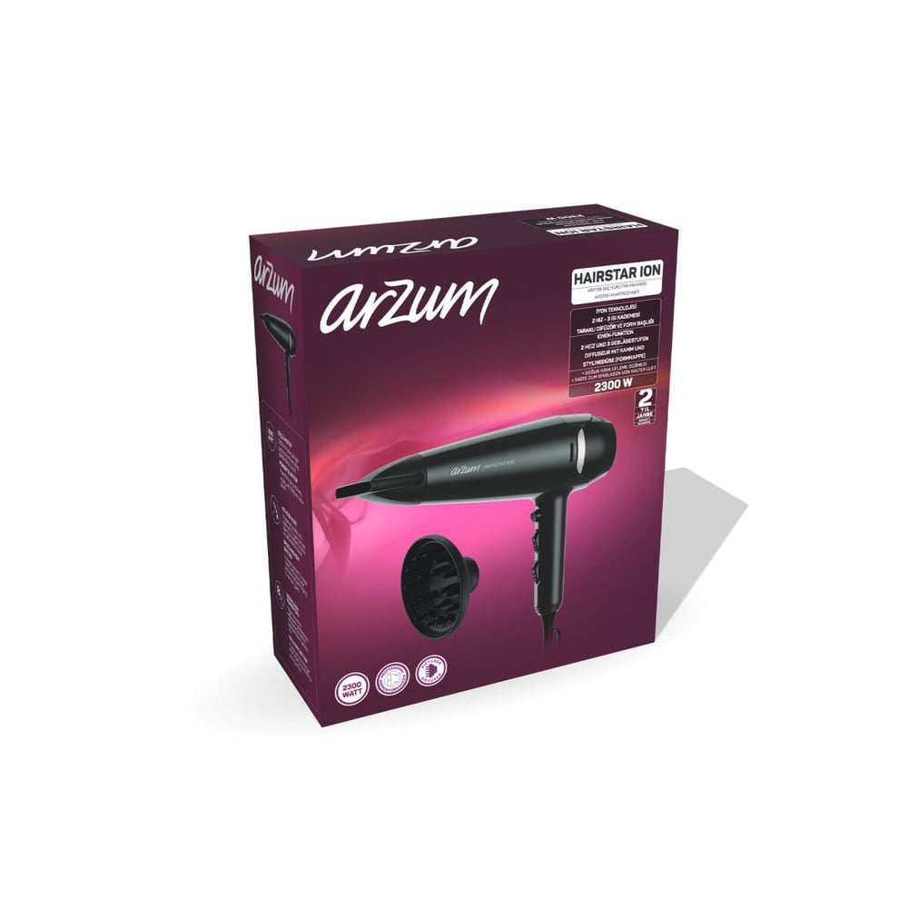 Arzum AR5138-1700 Gri Hairstar ION Saç Kurutma Makinesi