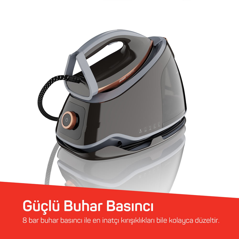 Arzum AR6048-17 Gri Steamart Plus Kazanlı Ütü
