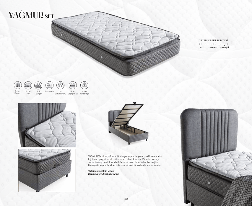 Dimoni Yağmur 150*200 Yatak