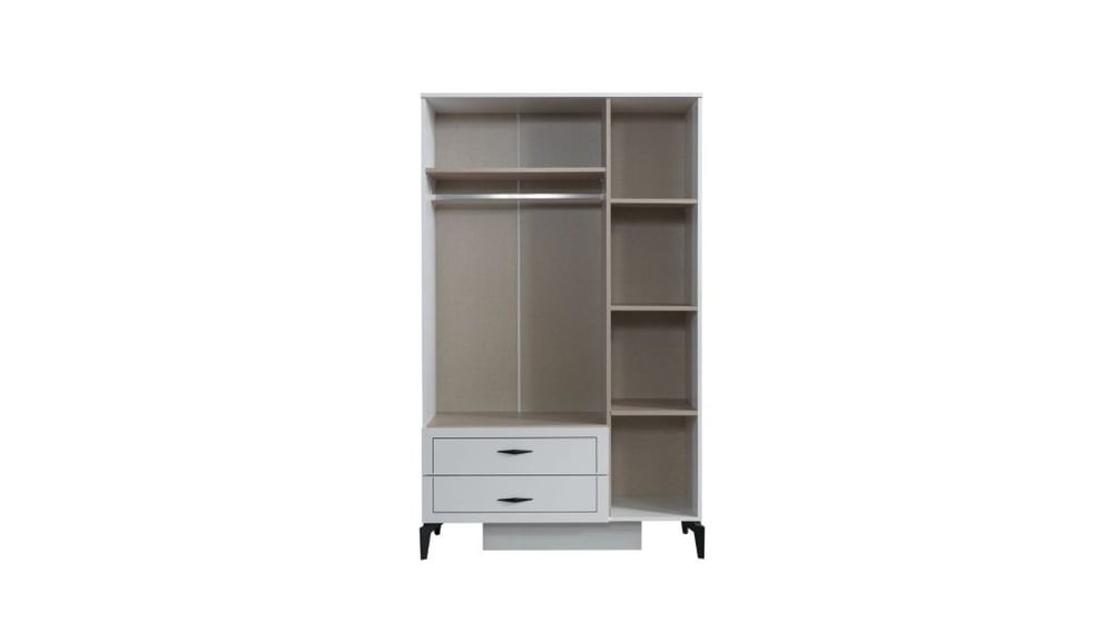 Evart E883 Çizgi 3 Kapaklı + 2 Çekmeceli Dolap