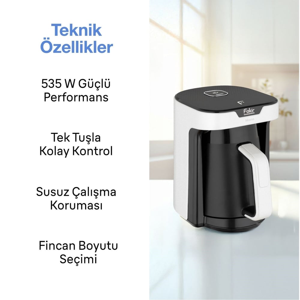 Fakir Mono Türk Kahvesi Makinesi - Beyaz