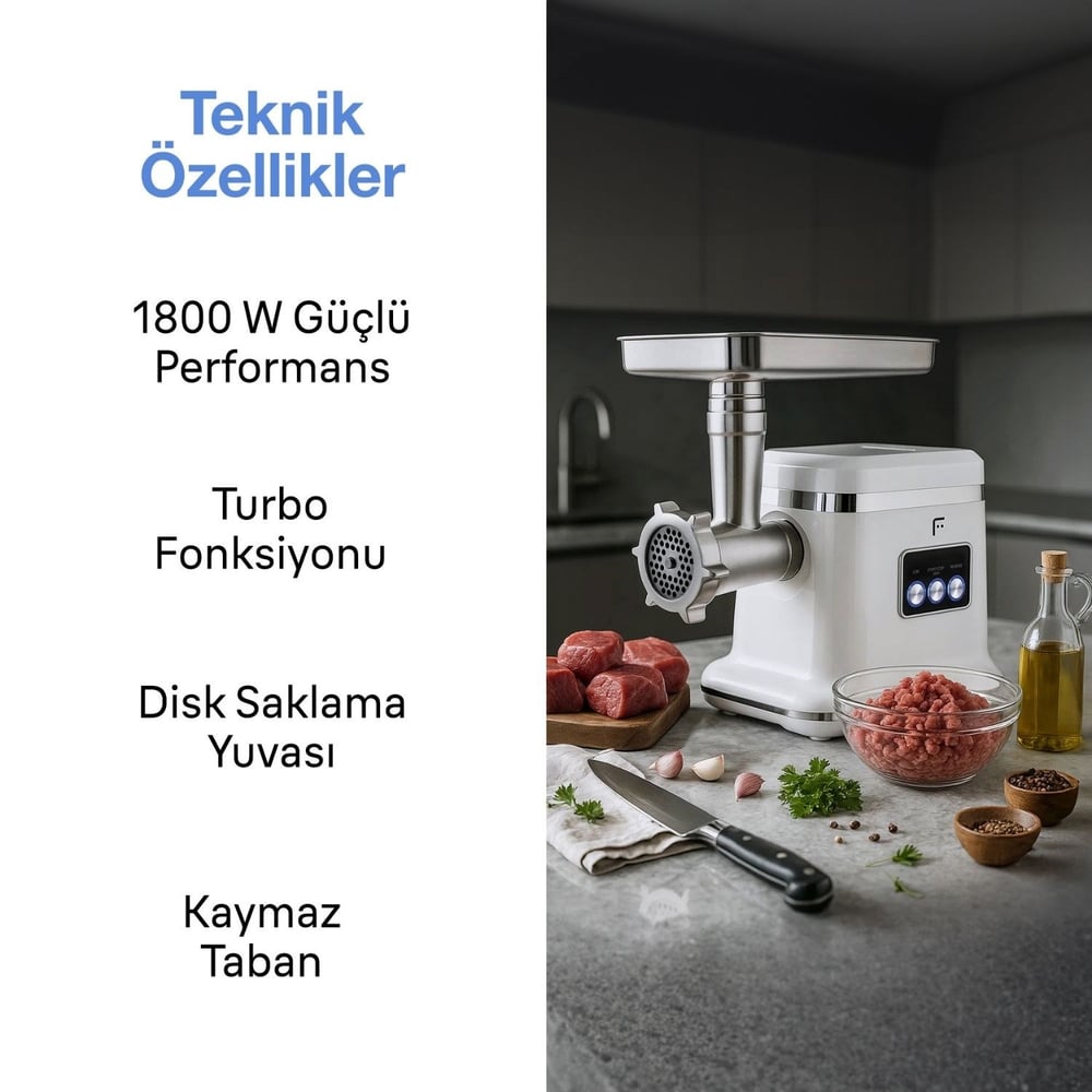 Fakir Torque 1800 ET Kıyma Makinesi