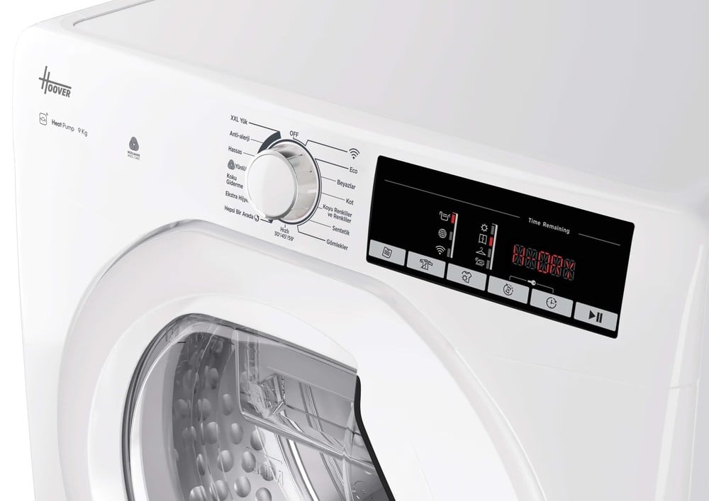Hoover Hle H9A2TE-17 A++ 9KG Beyaz Isı Pompalı Kurutma Makinesi