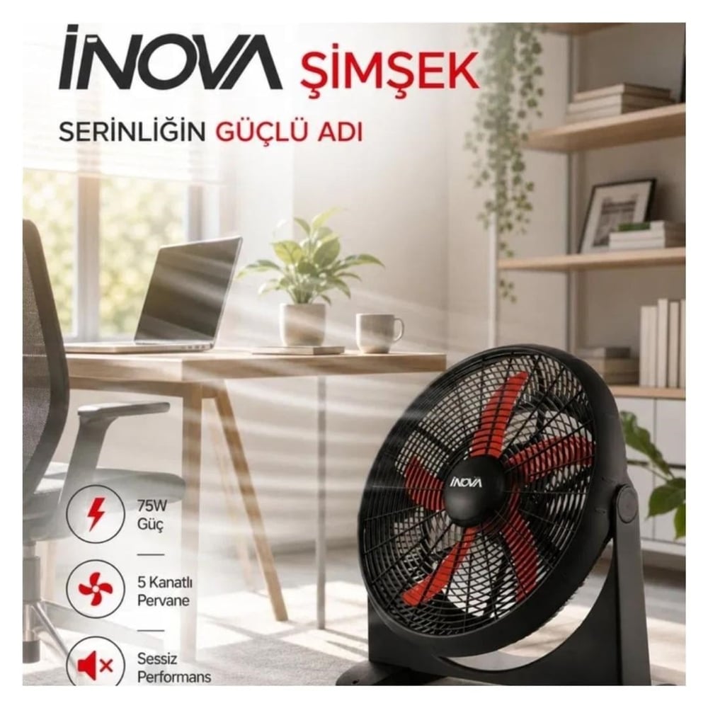 İnova Şimşek 22 İnç Masaüstü Ve Duvar Vantilatör