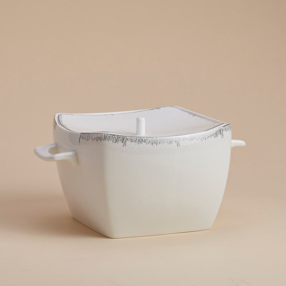 Korkmaz A8424 Bone Sel. 60 P Yemek Takımı (Kare)