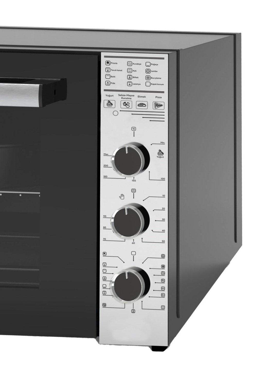 Luxell LX-9655 İnox 15 Prog 70 Lt Mini Fırın