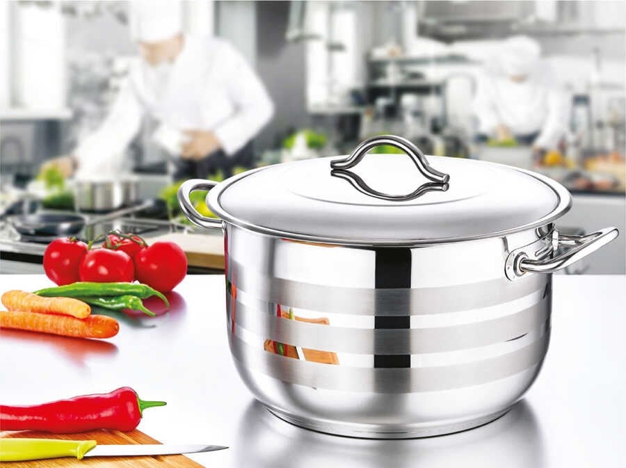 OMS 2005 Silver 34 X 20 Cm Derin Tencere
