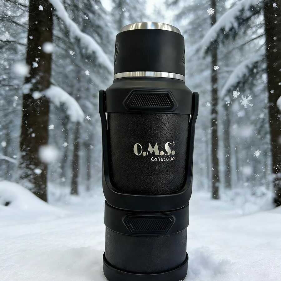 OMS Stormthermo Çelik Termos 8503 - 4 Litre - Siyah