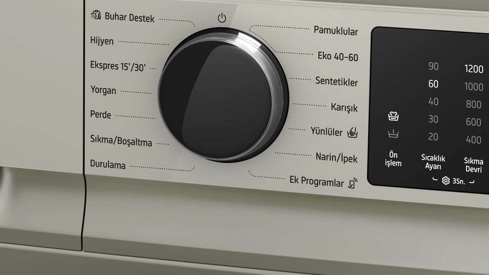 Profilo CGK242ZXTR 9KG 1200 DVR İnox Çamaşır Makinesi
