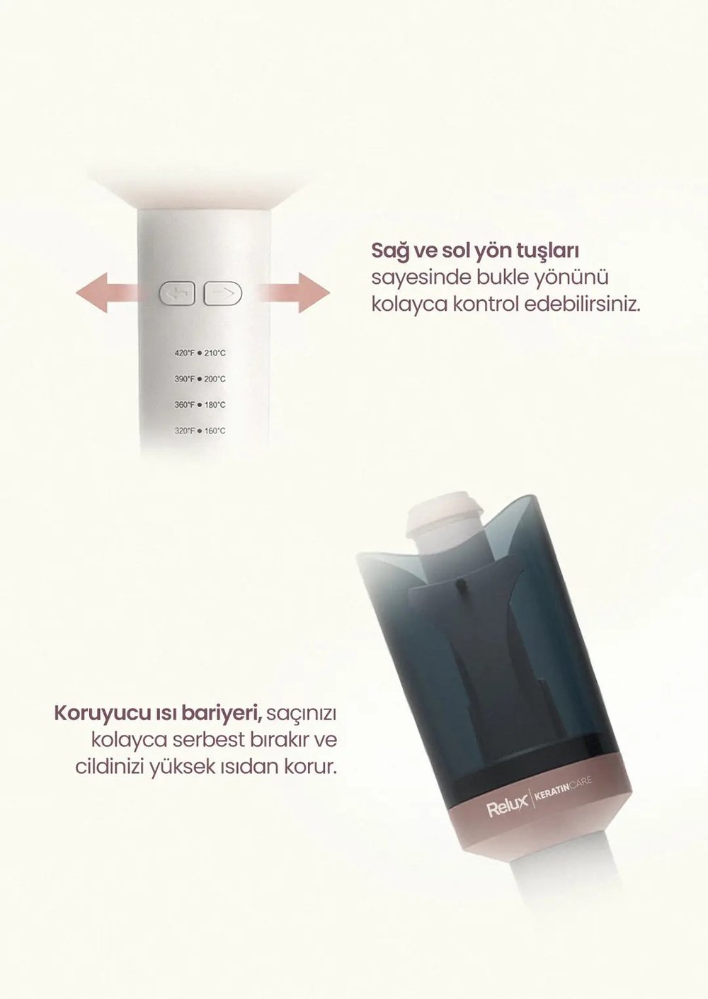 Relux RC9588 Keratincare 25 Mm Otomatik Maşa