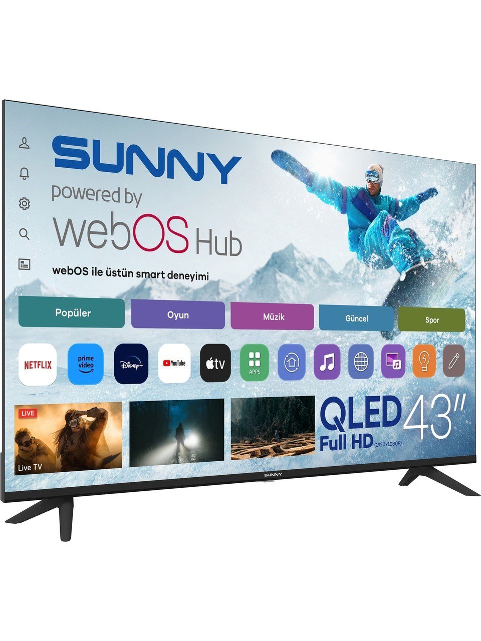 Sunny SN43QFMLN 43 108 Ekran Webos LED TV