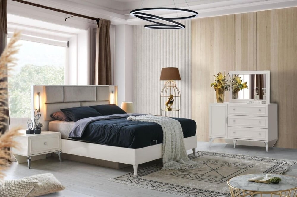 Vize Viyana 6 Kapılı Yatak Odası Takımı (Bazalı)