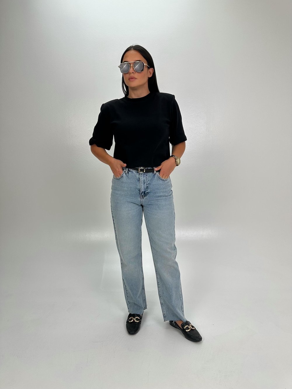 KESİK PAÇA YIKAMALI BOYFİT JEAN