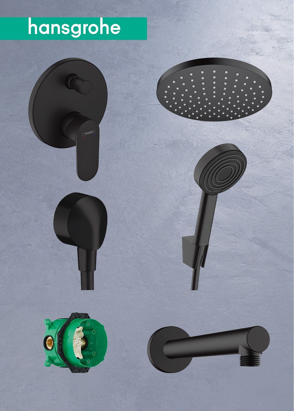 Hansgrohe Vernis Ankastre Duş Seti