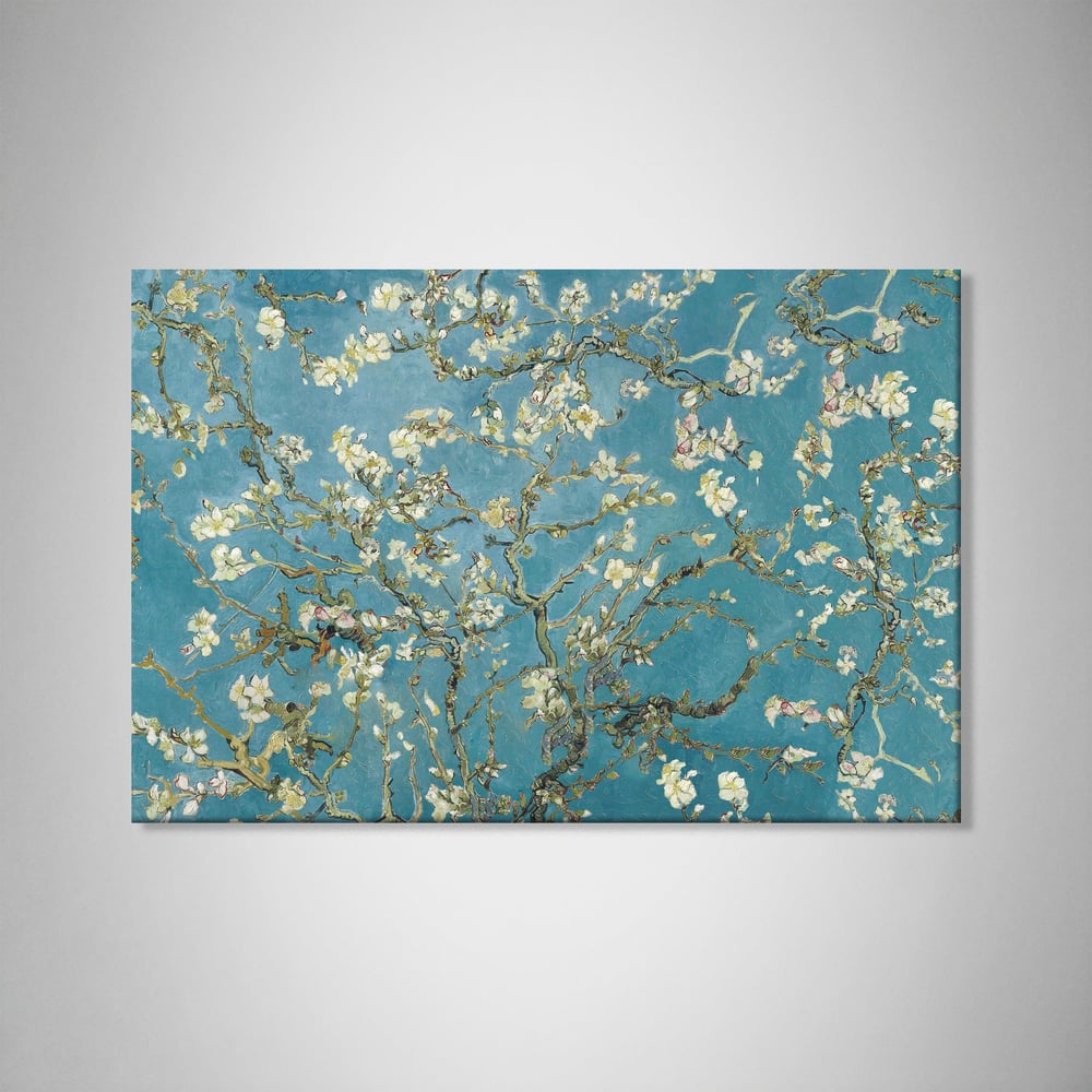 Çiçek Açan Badem Ağacı - Almond Blossom -Mavi -Vincent van Gogh