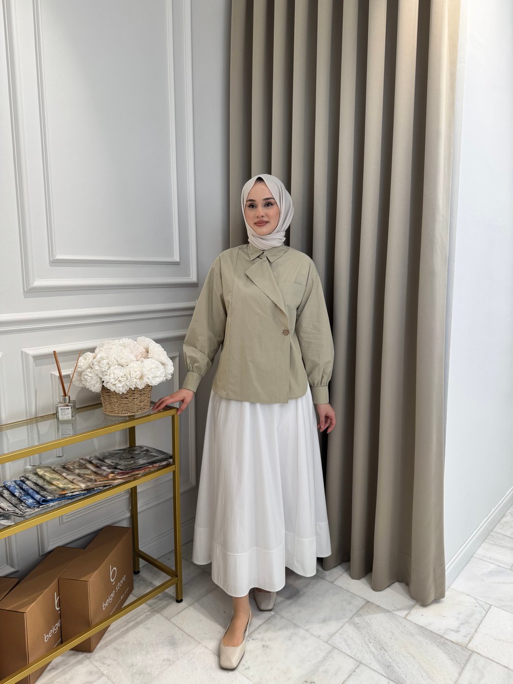 ALMARWAH Etek Beyaz