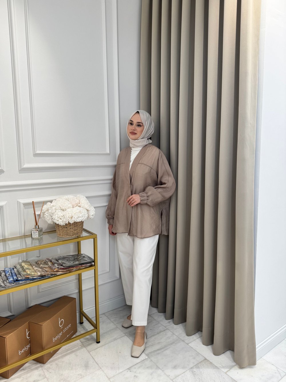 ALMARWAH Transparan Gömlek Vizon
