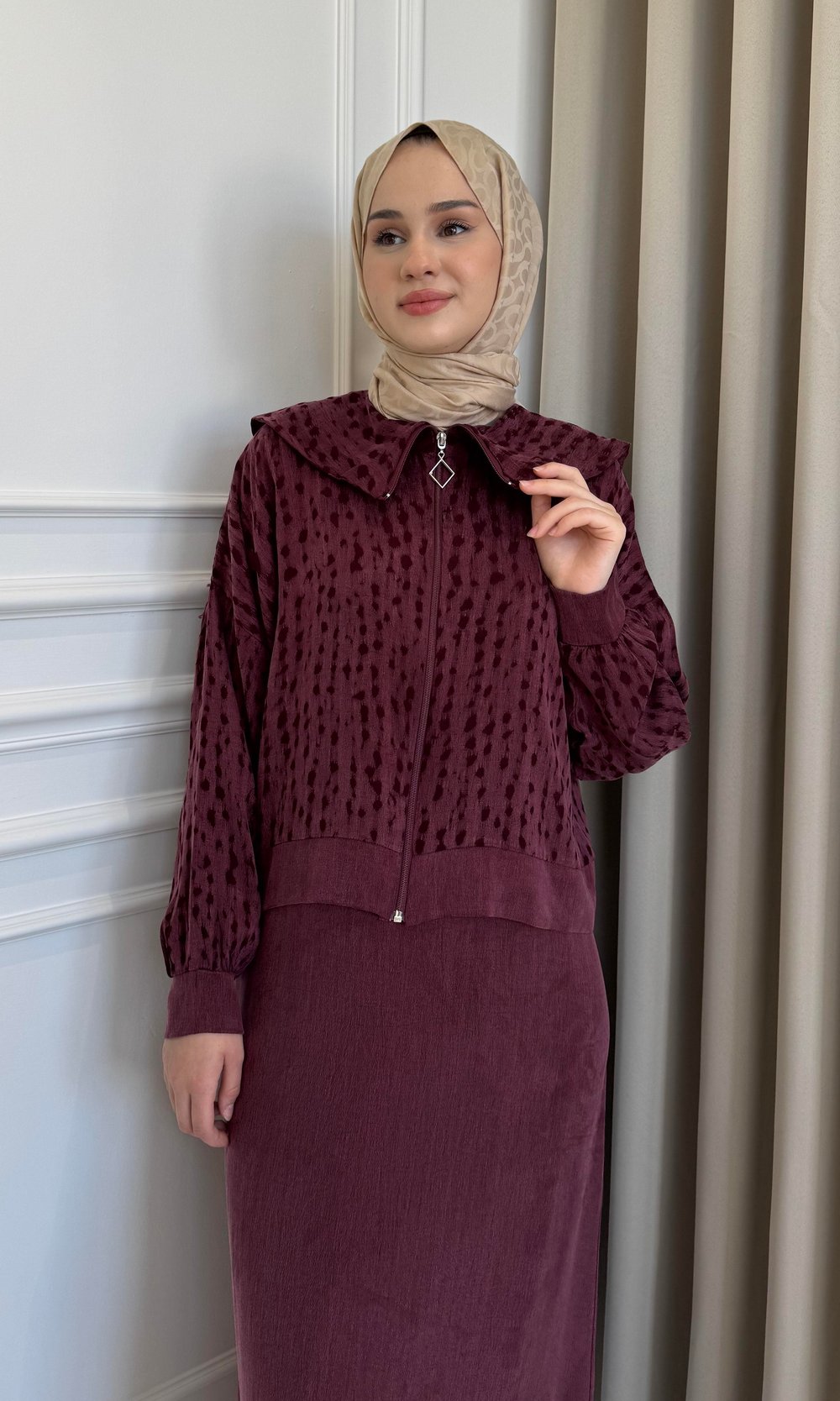 Jileli Takım Bordo