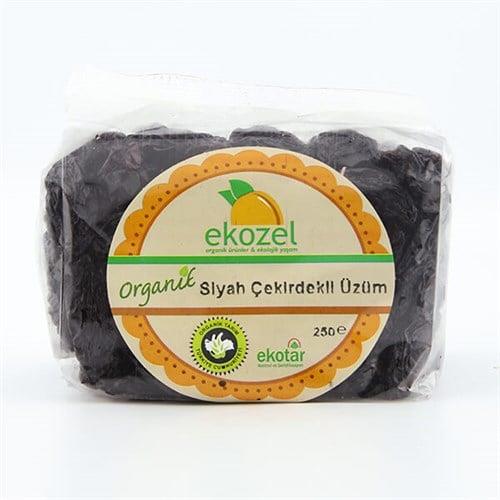 EKOZEL ORG.ÇEKİRDEKLİ SİYAH ÜZÜM 250G