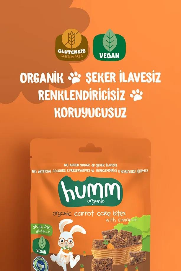 HUMM ORGANİK HAVUÇLU TARÇINLI KEK 30 GR