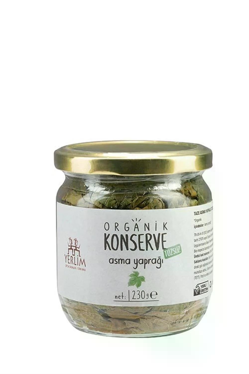 ORGANİK KONSERVE TAZE ASMA YAPRAĞI 230GR