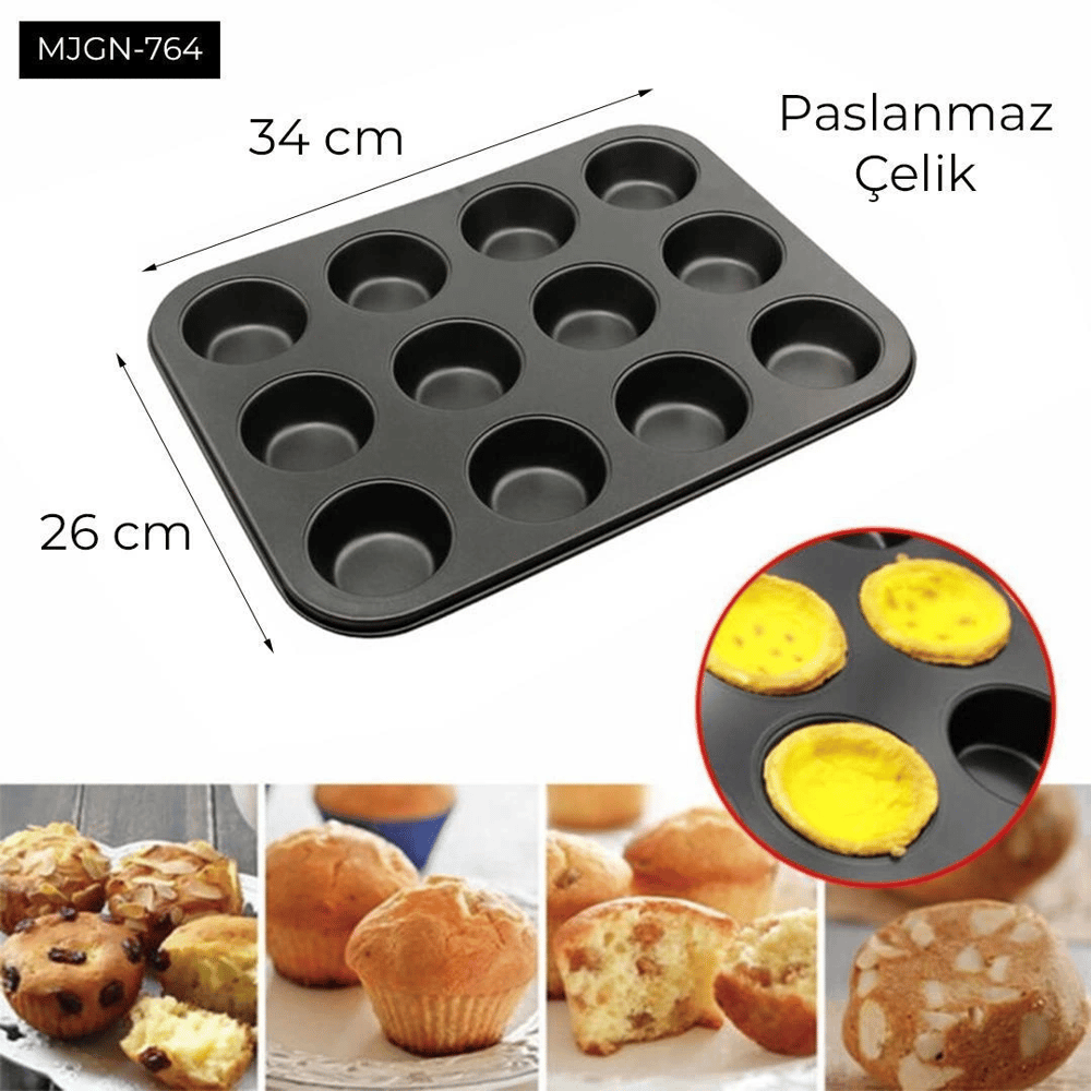 12 Gözlü Kek Kalıbı