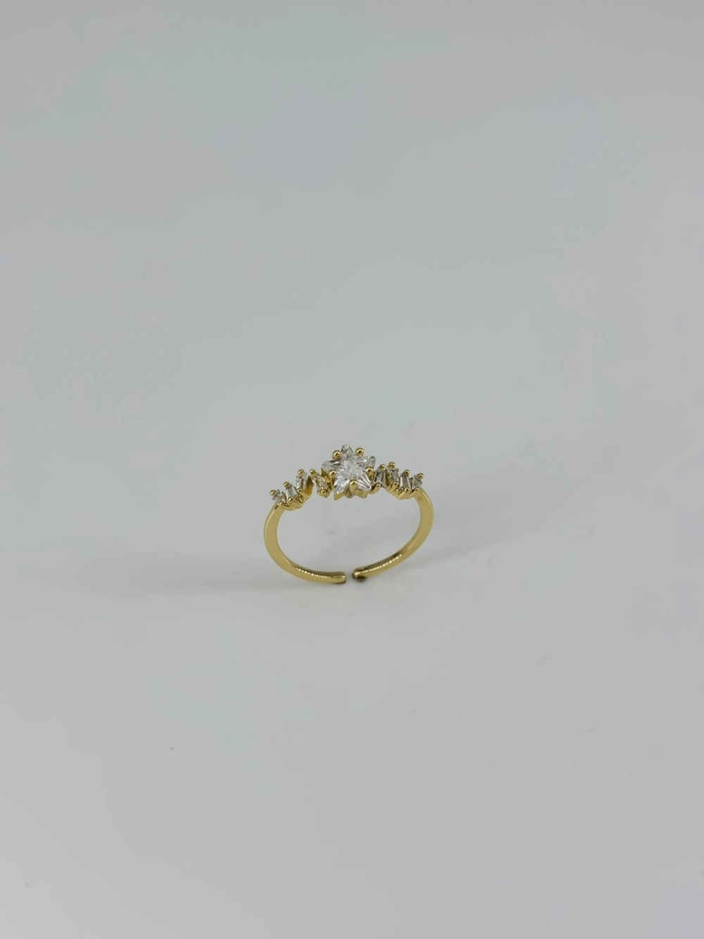 14 K Gold Kaplama Yzirkon Taşlı Yüzük