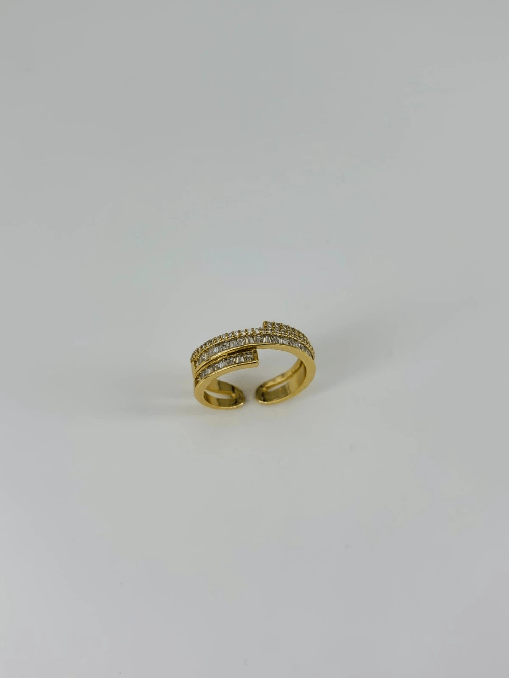 14 K Gold Kaplama Zirkon Taşlı Yüzük
