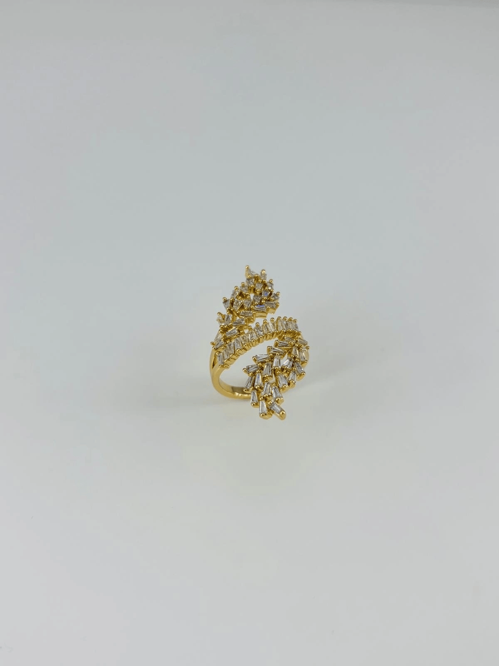 14 K Gold Kaplama Zirkon Taşlı Yüzük
