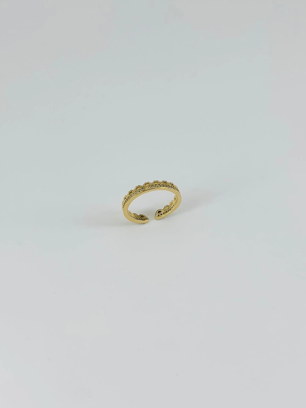 14 K Gold Kaplama Zirkon Taşlı Yüzük