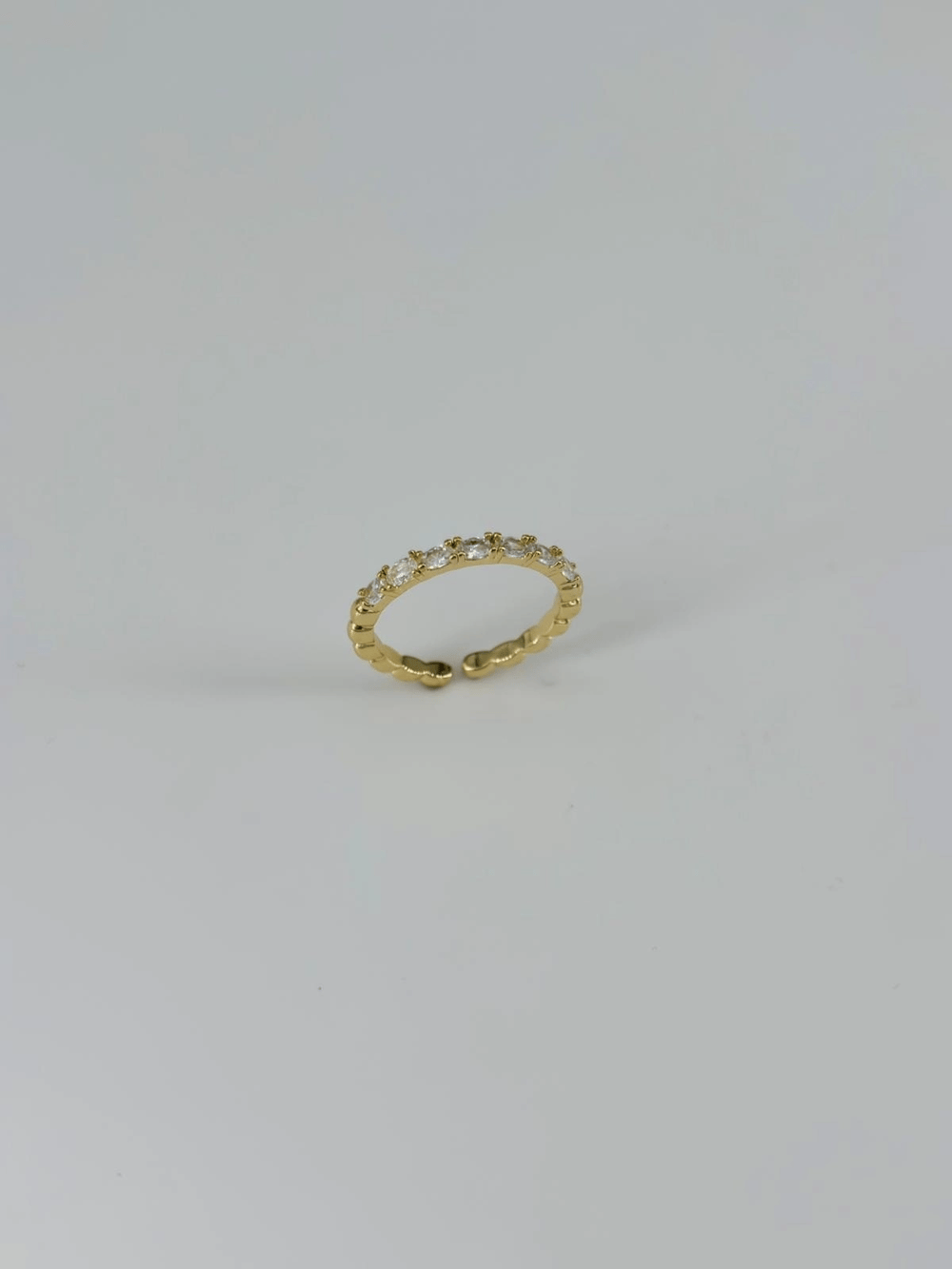 14 K Gold Kaplama Zirkon Taşlı Yüzük