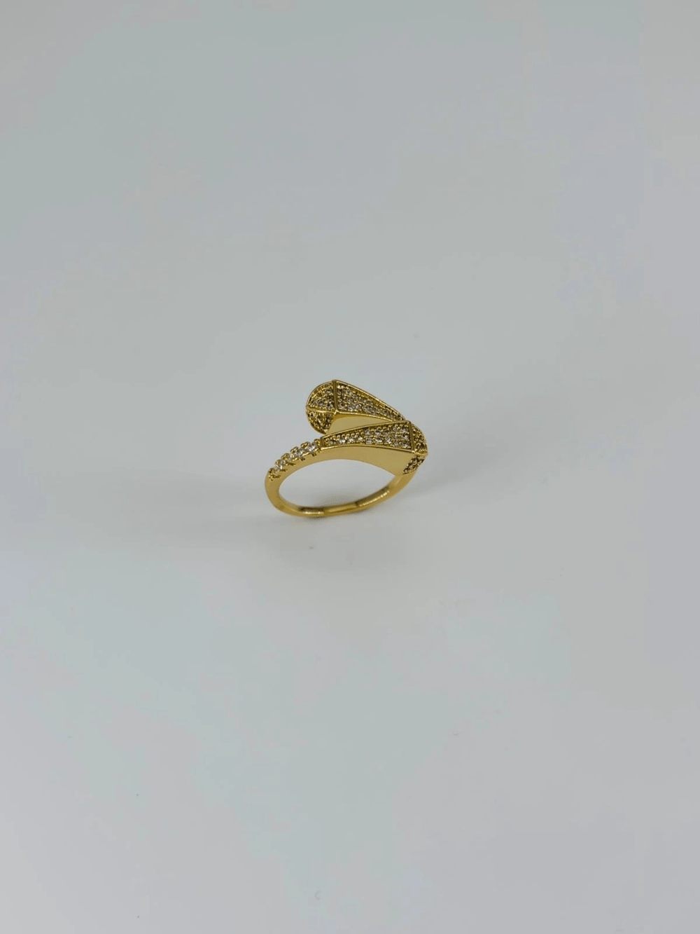 14 K Gold Kaplama Zirkon Taşlı Yüzük