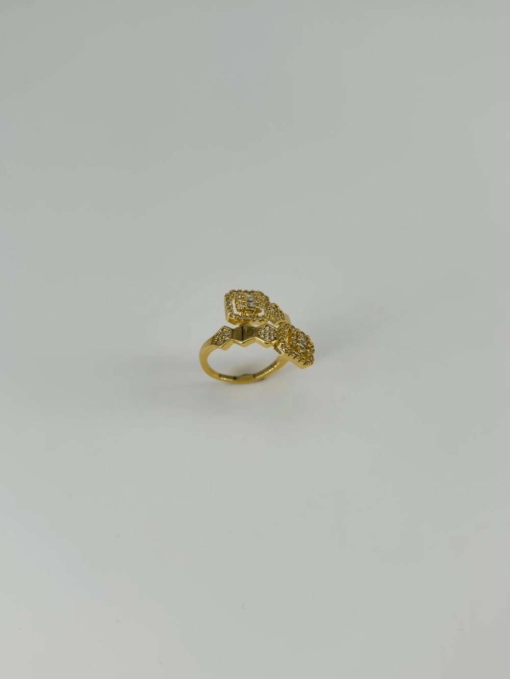 14 K Gold Kaplama Zirkon Taşlı Yüzük