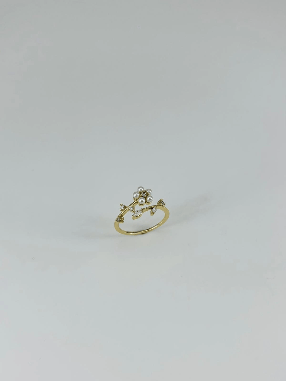 14 K Gold Kaplama Zirkon Taşlı Yüzük