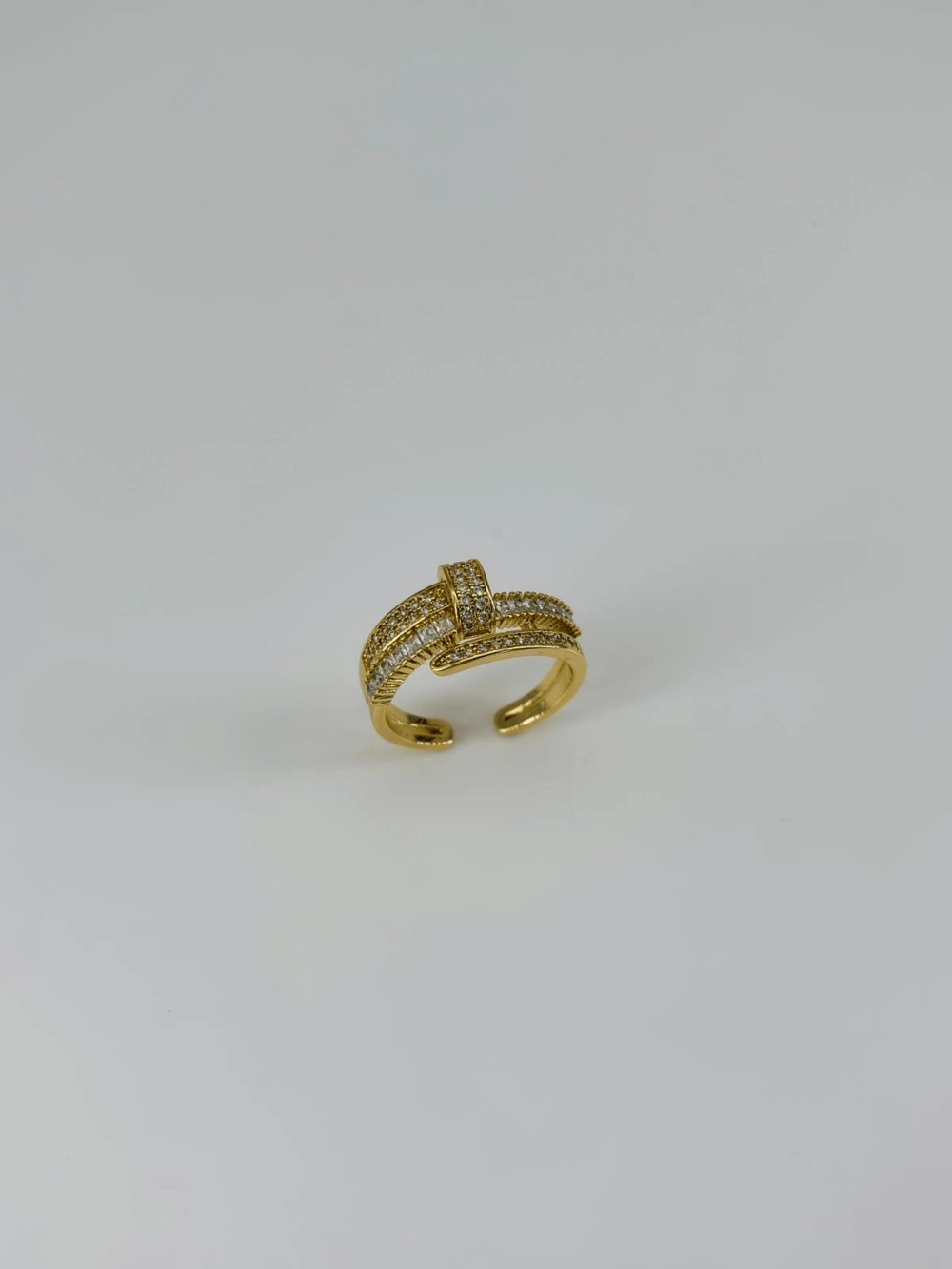 14 K Gold Kaplama Zirkon Taşlı Yüzük