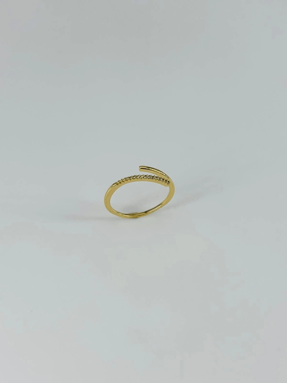 14 K Gold Kaplama Zirkon Taşlı Yüzük