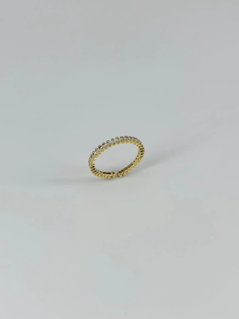 14 K Gold Kaplama Zirkon Taşlı Yüzük