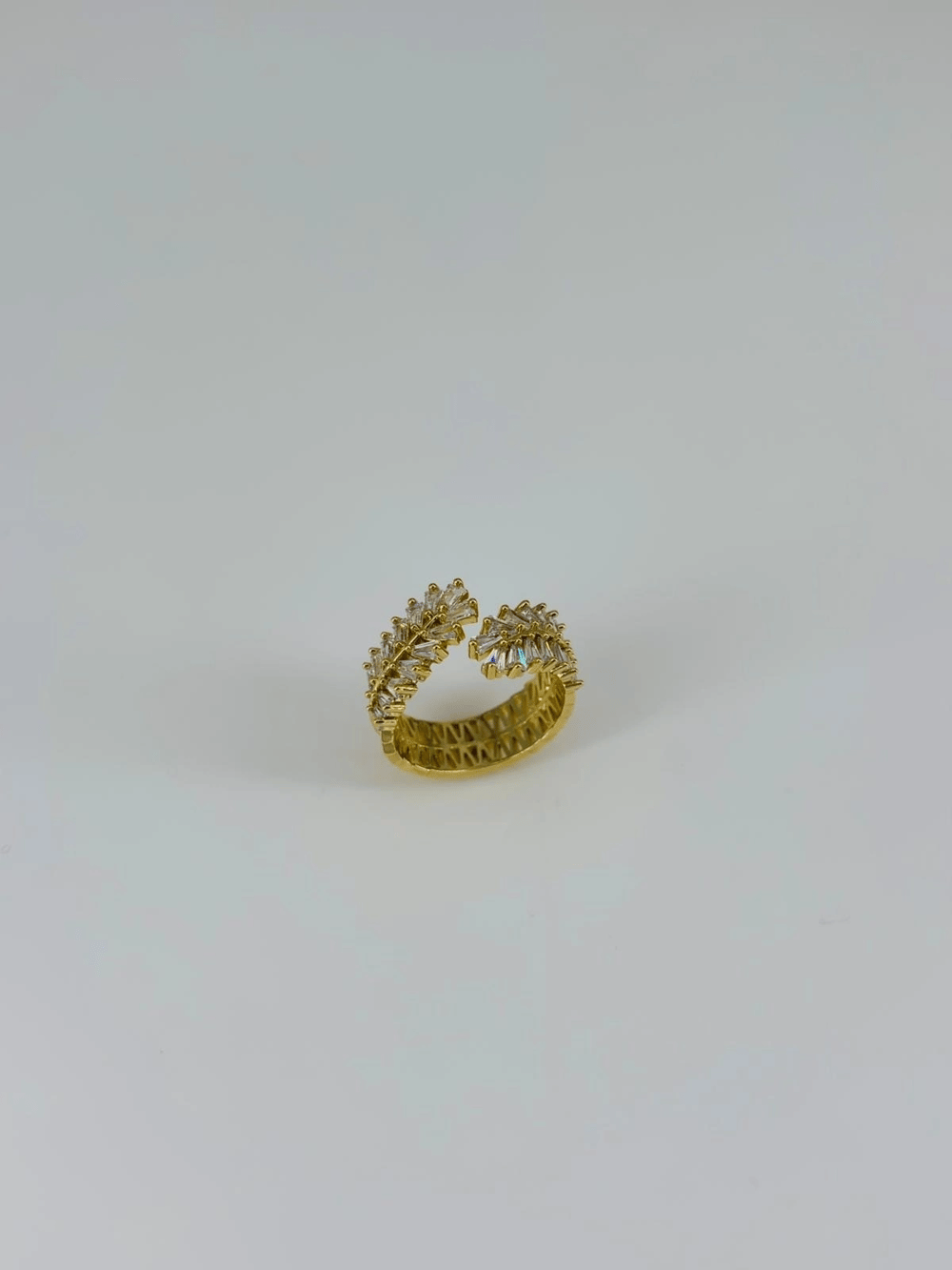 14 K Gold Kaplama Zirkon Taşlı Yüzük