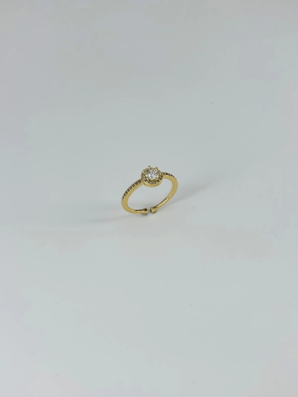 14 K Gold Kaplama Zirkon Taşlı Yüzük