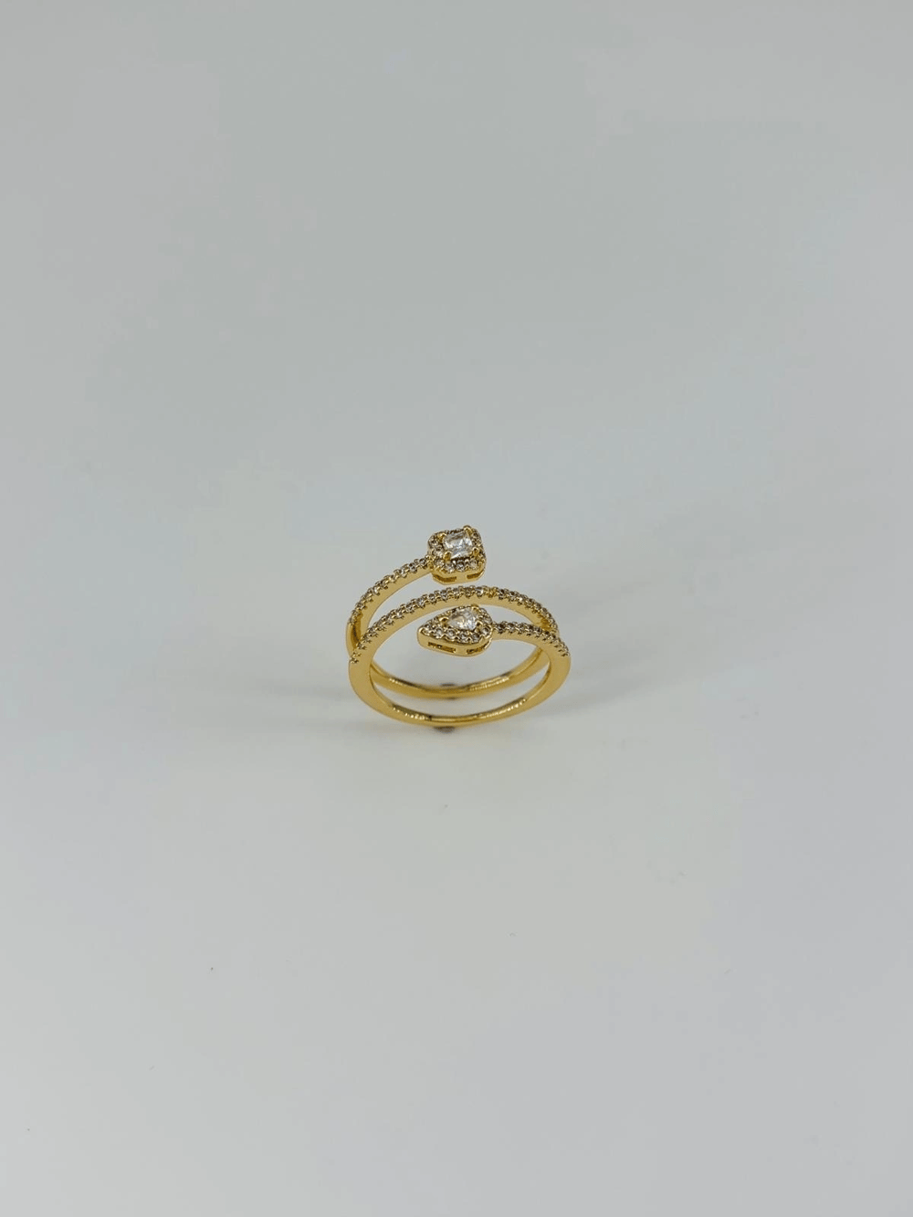 14 K Gold Kaplama Zirkon Taşlı Yüzük