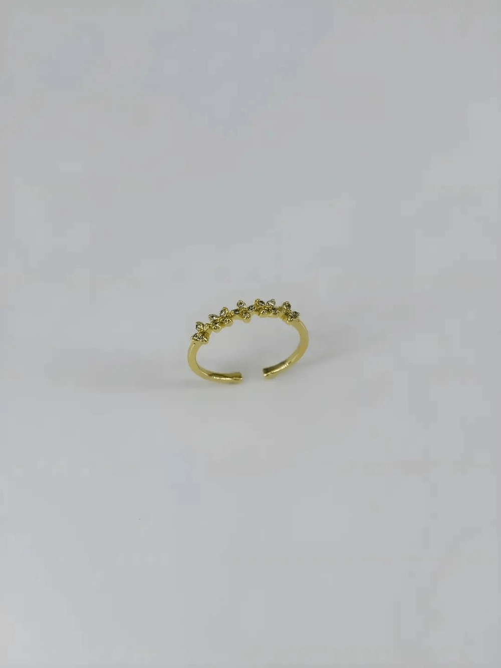 14 K Gold Kaplama Zirkon Taşlı Yüzük