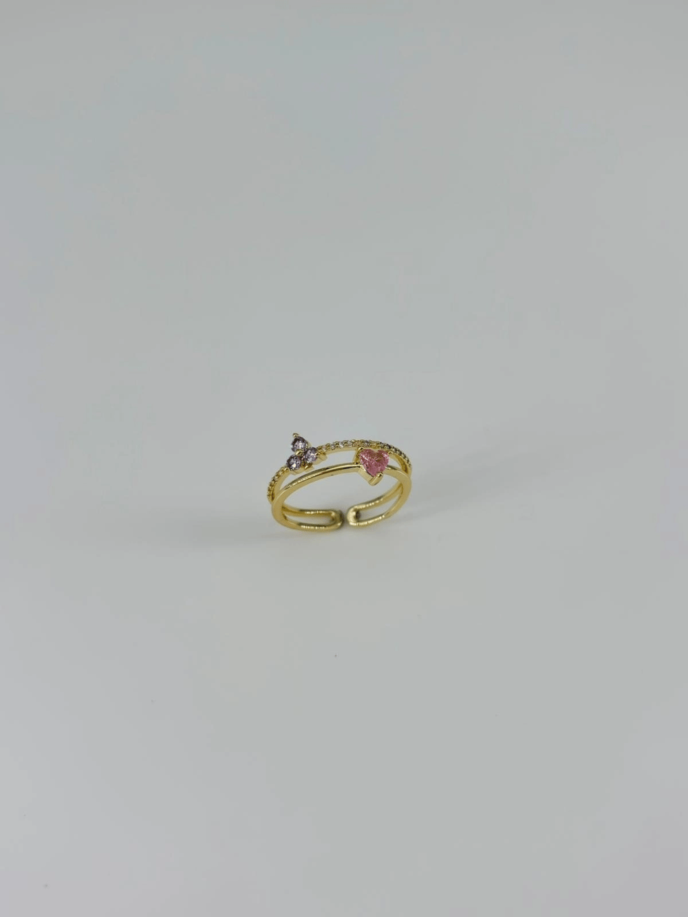 14 K Gold Kaplama Zirkon Taşlı Yüzük