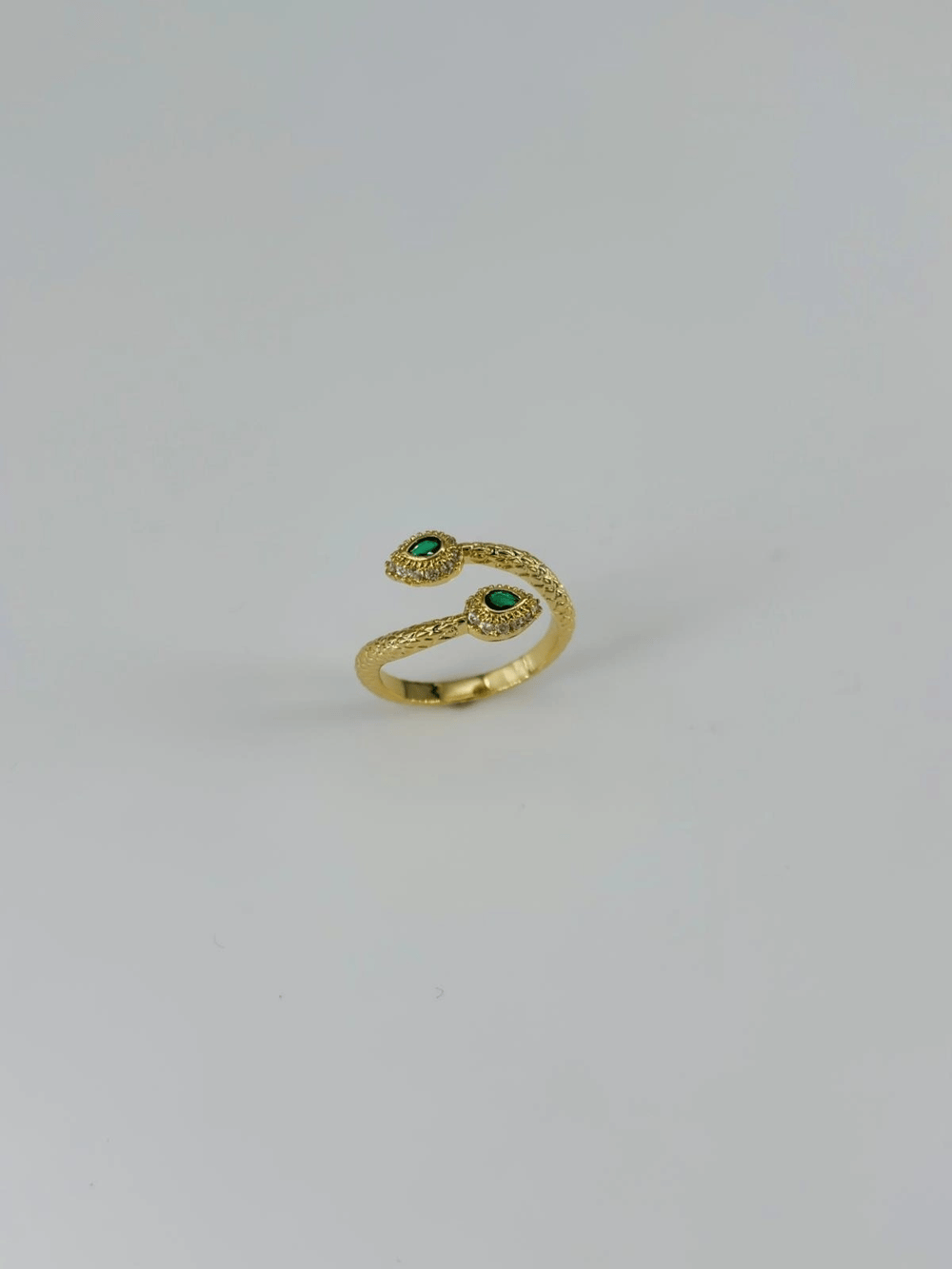 14 K Gold Kaplama Zirkon Taşlı Yüzük